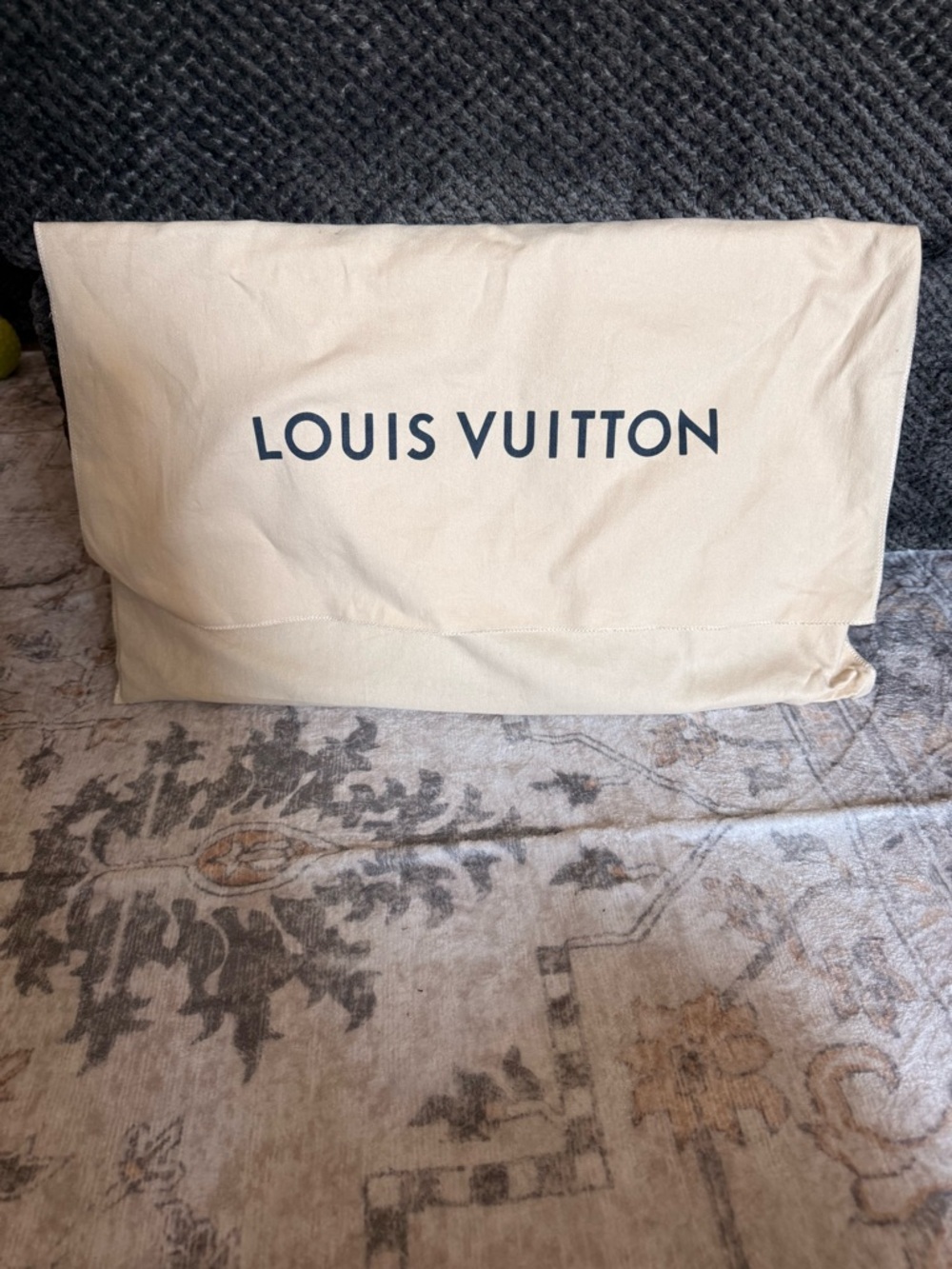 AUTHENTIC Louis Vuitton Monogram Canvas Tote with Natural Leather Trim - Picture 11 of 12